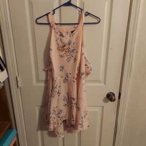 Pink floral handkerchief goddess tank, Torrid Size 3